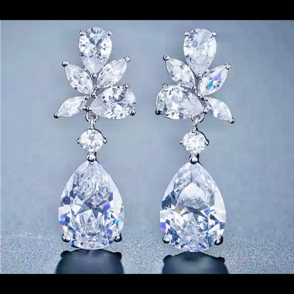 Crystal dangle earrings